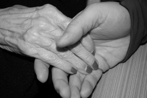 elderly hands