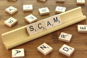 scam scrabble letters